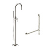 Cambridge Plumbing Complete Plumbing Package for Free Standing Tubs w No Faucet Holes CAM150-PKG-BN